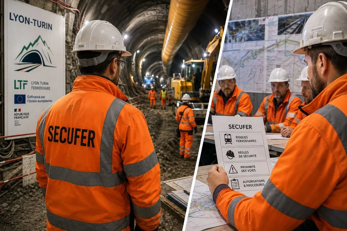 Lyon-Turin et SECUFER : sous-traitants BTP sur le chantier ferroviaire